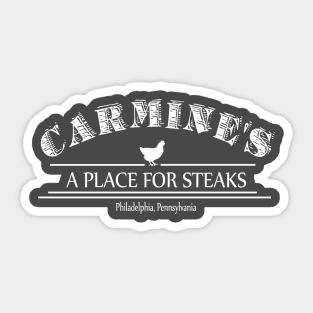 Carmine's A place for steaks Sticker